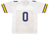 MICHIGAN MIKE SAINRISTIL AUTOGRAPHED WHITE JERSEY 23 NATL CHAMPS BECKETT 234647