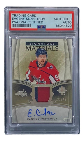 Evgeny Kuznetsov Signed 2018/19 Upper Deck #92 Capitals Hockey Card PSA/DNA