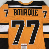 Autographed/Signed RAY BOURQUE Boston Yellow Hockey Jersey JSA COA Auto