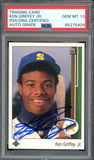 Ken Griffey Jr PSA 10 AUTO Rookie 1989 Upper Deck #1 RC On Card GEM MINT AUTO