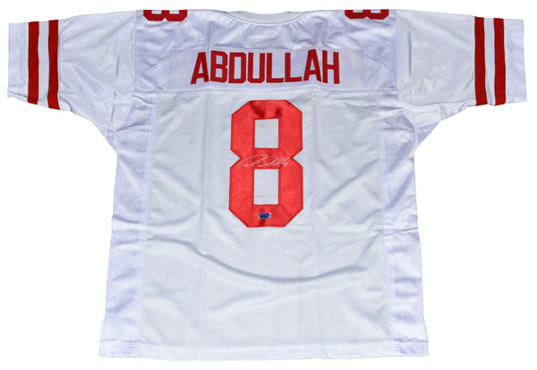 AMEER ABDULLAH AUTOGRAPHED SIGNED NEBRASKA CORNHUSKERS #8 WHITE JERSEY COA