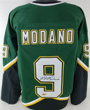 Mike Modano Signed Dallas Stars Green Jersey (JSA COA) 1999 Stanley Cup Champ