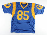 Jack Youngblood Signed Custom Los Angeles Rams Jersey Inscribed HOF 91 (JSA COA)