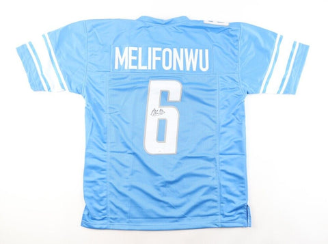 Ifeatu Melifonwu Signed Detroit Lions Jersey (JSA) Ex-Syracuse Defensive Back