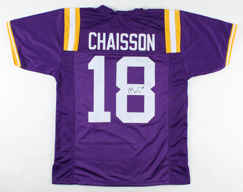 K'Lavon Chaisson Signed LSU Tigers Jersey (JSA COA) Jacksonville Jaguars #1 Pck