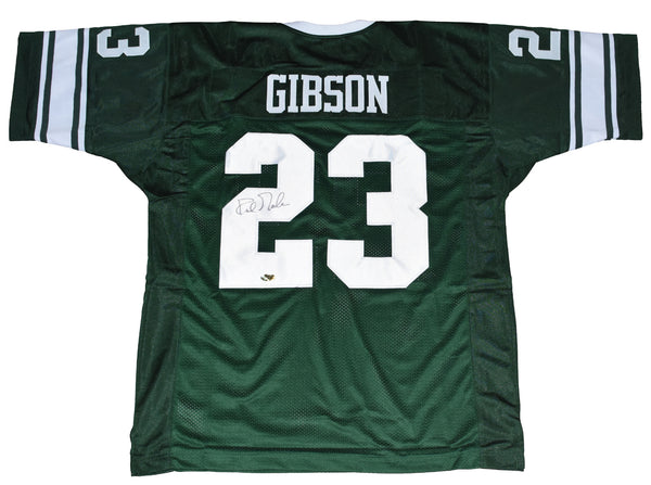 KIRK GIBSON SIGNED AUTOGRAPHED MICHIGAN STATE SPARTANS #23 GREEN JERSEY COA