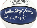 JULIUS DR. J ERVING AUTOGRAPHED ABA BASKETBALL 76ERS HOF 93 BECKETT 230288