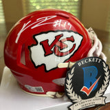 Kadarius Toney Autographed Signed Kansas City Chiefs Mini Helmet Beckett