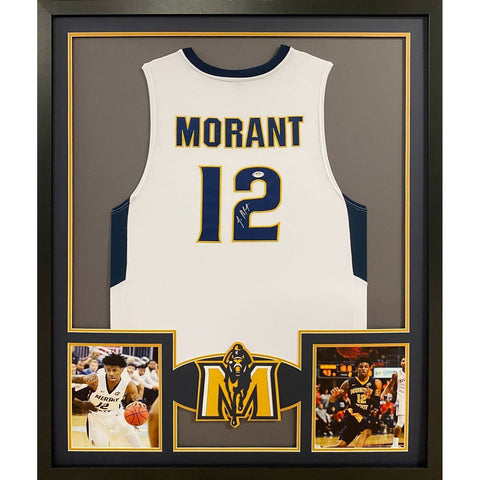 Ja Morant Autographed Signed Framed Murray State Grizzlies Jersey PSA/DNA