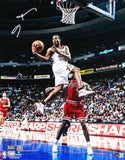 Allen Iverson Autographed Philadelphia 76ers 16x20 Lay Up Photo-Beckett W Holo