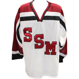 Sidney Crosby Autographed Shattuck St. Mary's White Jersey Frameworth 46965