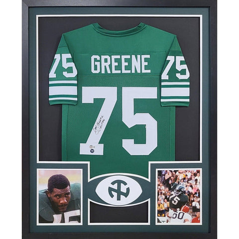 Joe Greene Autographed Signed Framed North Texas Steelers Jersey BECKETT