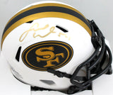 Fred Warner Autographed San Francisco 49ers Lunar Mini Helmet- Beckett W *Gold