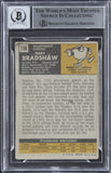 Steelers Terry Bradshaw "HOF 89" Signed 1971 Topps #156 RC Auto 10! BAS Slab 2