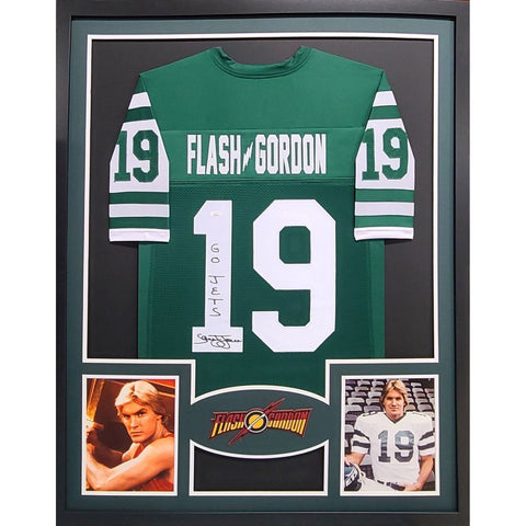 Flash Gordon Autographed Signed Framed Sam Jones Jersey JSA