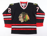 Jeremy Roenick Signed Chicago Blackhawks Black Jersey (JSA)NHL Career 1988-2009