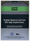 2024 Topps Graphite Tennis Signatures Casper Ruud Auto Refractor #GS-CRD