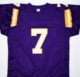 Randall Cunningham Autographed Purple Pro Style Jersey-Beckett W Hologram *Black