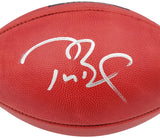 TOM BRADY AUTOGRAPHED NFL SB LIII LOGO FOOTBALL BUCCANEERS FANATICS 202347