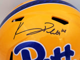 KENNY PICKETT AUTOGRAPHED PITTSBURGH GOLD FULL SIZE SPEED HELMET BECKETT 202958