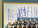 1966 Packers Autographed Framed 16x20 Photo 34 Sigs Bart Starr Beckett AD78728