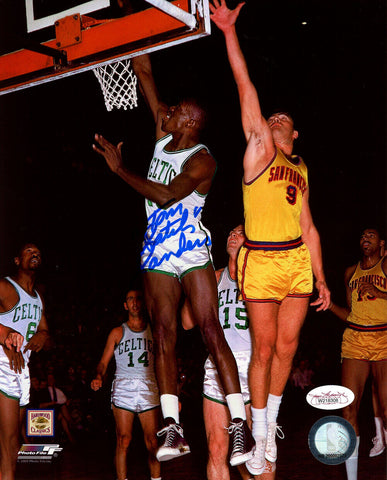 Tom Satch Sanders Autographed/Signed Boston Celtics 8x10 Photo JSA 37744