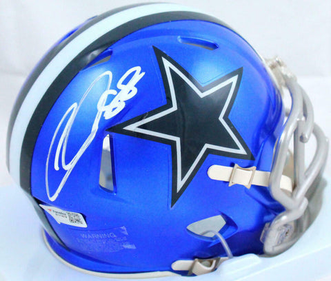 CeeDee Lamb Autographed Dallas Cowboys Flash Speed Mini Helmet -Fanatics*White