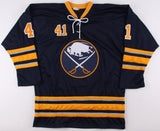 Justin Falk Signed Sabres Jersey (Beckett COA) Buffalo Defenseman