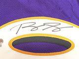 BALTIMORE RAVENS ROQUAN SMITH AUTOGRAPHED PURPLE JERSEY BECKETT WITNESS 230052