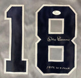 Don Larsen Signed New York Yankees Road Jersey Inscribed "1956 WS MVP" (JSA COA)