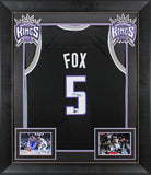 De'Aaron Fox Authentic Signed Black Pro Style Framed Jersey BAS Witnessed