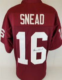 Norm Snead Signed Washington Redskins Custom Jersey (JSA Witness COA)