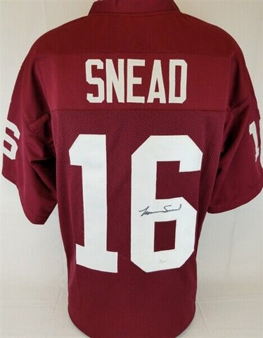 Norm Snead Signed Washington Redskins Custom Jersey (JSA Witness COA)