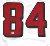 Roddy White Autographed White Pro Style Jersey - Beckett W Hologram *Black