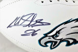 Miles Sanders Autographed Philadelphia Eagles Logo Football - JSA W Auth *Black