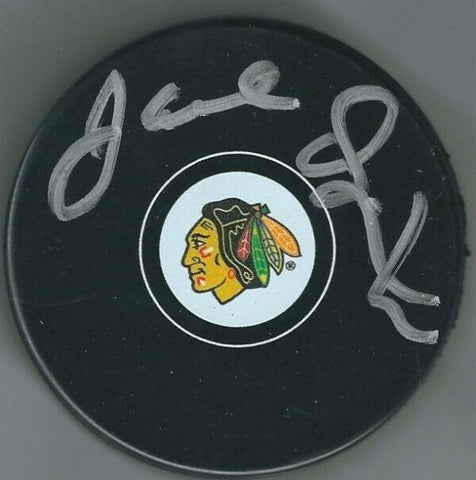 Joel Quenneville Signed Chicago Blackhawks Hockey Puck (JSA COA)