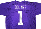 WASHINGTON HUSKIES ROME ODUNZE AUTOGRAPHED PURPLE JERSEY BECKETT WITNESS 227331