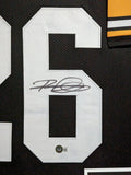 FRAMED PITTSBURGH STEELERS ROD WOODSON AUTOGRAPHED SIGNED JERSEY BECKETT HOLO