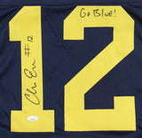 Chris Evans Signed Michigan Wolverines Jersey (JSA) Cincinnati Bengals R.B.