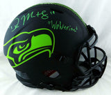 DK Metcalf Signed Seahawks F/S Eclilpse Authentic Helmet w/Insc - Beckett W Auth