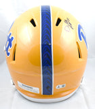 Darrelle Revis Autographed Pittsburgh Panthers F/S Speed Helmet- Beckett W Holo