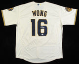 Kolten Wong Signed Milwaukee Brewers Jersey (JSA COA) 2xGold Glove 2nd Baseman