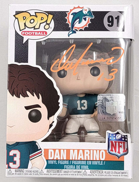 Dan Marino Autographed Miami Dolphins Funko Pop Beckett Witnessed