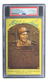 Eddie Mathews Signed 4x6 Milwaukee Braves HOF Plaque Card PSA/DNA 85025795