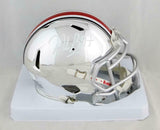 Nick Bosa Autographed Ohio State Buckeyes Chrome Mini Helmet- JSA Witnessed Auth