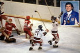 Mike Eruzione Signed Team USA "Miracle on Ice" Jersey (Beckett COA) Team Captain