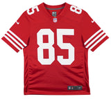 49ers George Kittle Authentic Signed Red Nike Limited Jersey BAS Witnessed