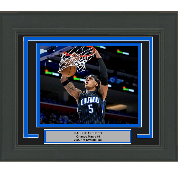 Framed Paolo Banchero Orlando Magic 8x10 Basketball Photo