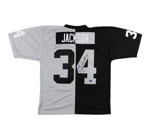 Bo Jackson Signed Los Angeles Raiders Mitchell & Ness Split NFL Jersey