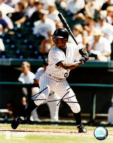 Juan Pierre Autographed/Signed Colorado Rockies 8x10 Photo 15329